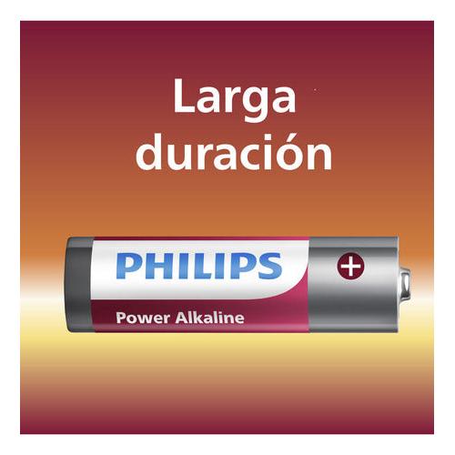 Pilas Alcalinas Aa Philips Lr6p4b Cilíndricas Blister 4 Und