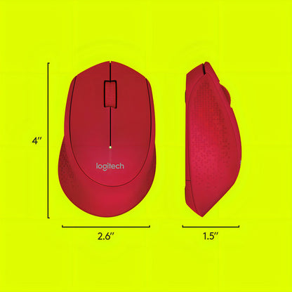 Mouse Inalambrico Logitech M280 Rojo - Deus Group 
