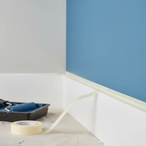 Cinta Masking 24mm X 40m De Papel Para Pintor Y Oficina Blanco