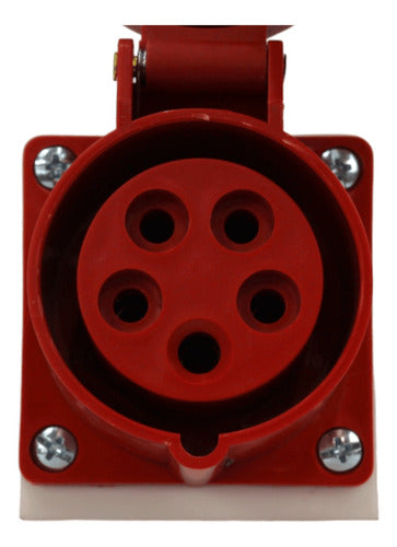 Enchufe Industrial Hembra Sobrepuesta Ip44 16a 380v 3p/n/t - Deus Group 