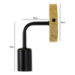Aplique Madera Porta Ampolleta E27 Ascella Konnergie Deus - Deus Group