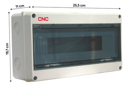 Tablero Electrico Sobrepuesto Exterior De 12 Polos Ip65 - Deus Group 