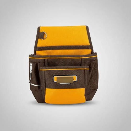 Porta Herramienta Cinturón 9 Bolsillos 10kg Ingco Htbp010128 Amarillo