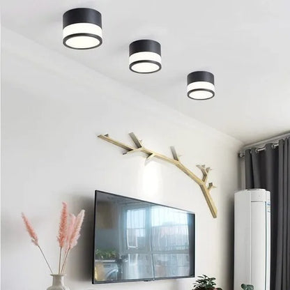 Panel Sobrepuesto Con Vidrio Decorativo Led 7w Luz Fría - Deus Group 