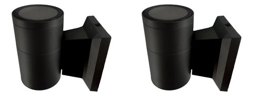 Pack 2 Aplique Kapelle Ip54 Simple Gu10 Konnergie Deus