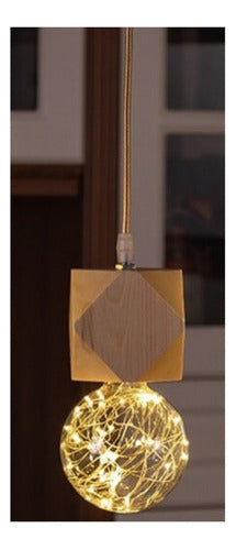 Soquete Vintage Colgante E27 Madera Lampara Retro - Deus Group 