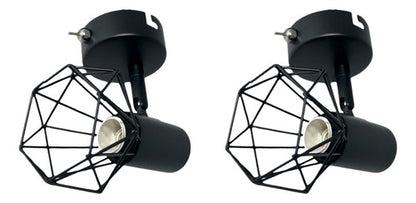 Pack 2 Aplique Simple Porta E14 Led Zavijava Konnergie Deus - Deus Group 