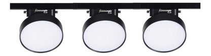 Pack 3 Foco Riel Panel Plafón Led 36w + Riel Monofásico - Deus Group 