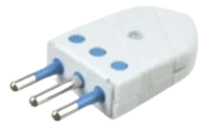 Enchufe Macho Volante 2p + T 10a 1500w 250v Certificado - Deus Group 