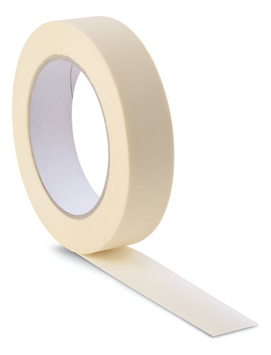 Cinta Masking 48mm X 40m De Papel Para Pintor Y Oficina Blanco