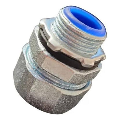 Pack 10 Conector Metálico Recto Para Flexible Metálico 20mm - Deus Group