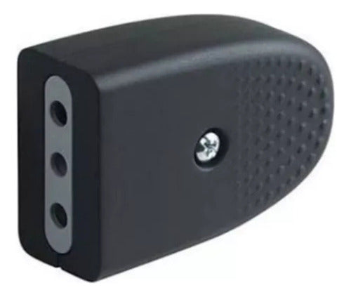 Enchufe Hembra Volante Negro 10a 250v 1500w 2p+t Sec - Deus Group 