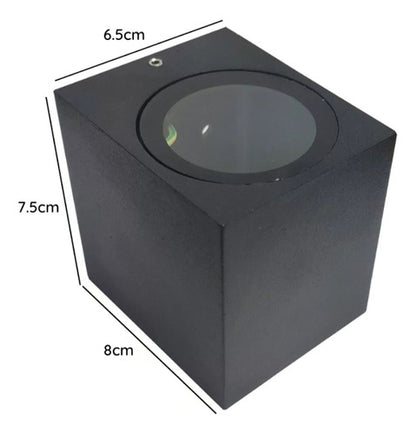 Pack 3 Aplique Led Kapelle Ip54 Simple Gu10 Konnergie Deus - Deus Group 