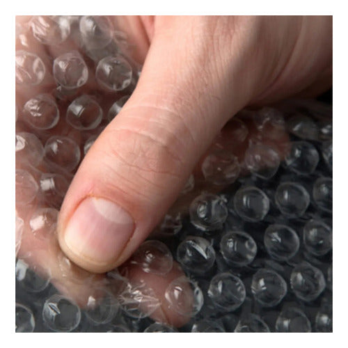 Rollo De Plástico Burbuja 1x80 Metros Embalaje Transparente