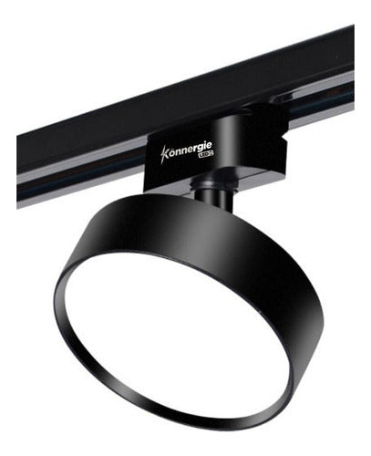 Pack 3 Foco Riel Panel Plafón Led 36w + Riel Monofásico