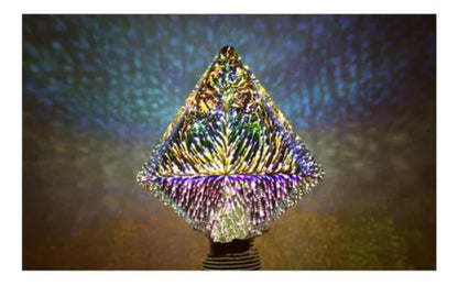 Ampolleta LED 3W RGB Diseño Diamante Decorativo Colores - Deus Group 
