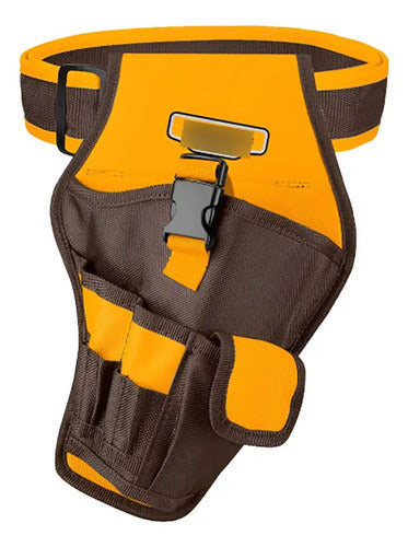 Porta Taladro Con Cinturón 7 Bolsillos 8kg Ingco Htbp030128 Amarillo
