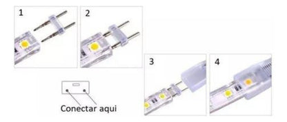 CONECTOR PIN 2835 220V | 100 Unidades | Conexión Rápida - Deus Group 