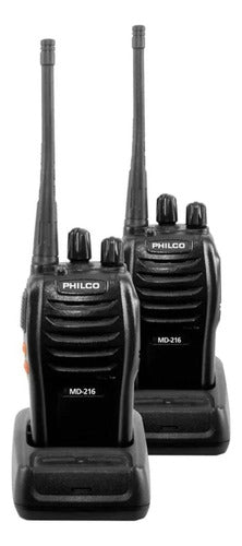Radiotransmisor Portátil 16 Kms Philco Md-216 Walkie Talkie - Deus Group 