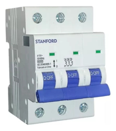 Interruptor Automático 3p 20a 6ka 415v C20 Sec - Deus Group 