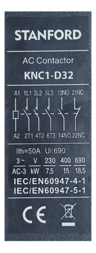 Contactor 32a 1no Ip20 Stanford Protector Circuito Seguridad - Deus Group 