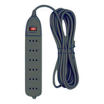 Alargador eléctrico zapatilla 6 posiciones 1.5 mts SEC - Deus Group