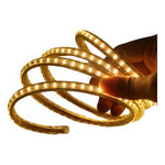Cinta Led Blanca Impermeable 40 Metros Con Conector Al 220v - Deus Group