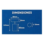 Aplique Niquelado Plateado Ampolleta Dicroica Gu10 Dirigible - Deus Group