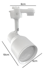 Pack 3 Foco Monofásico Lámpara Techo Riel Muro Elegante Gu10