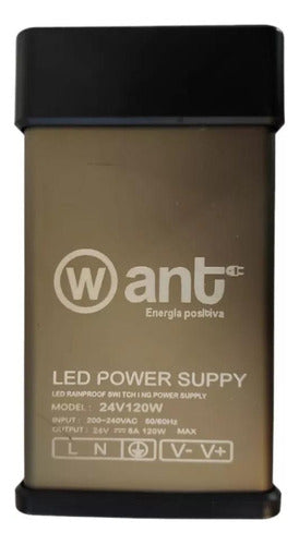 Fuente De Poder 24v 5a 120w Ip40 Cinta Foco Cámara Switching - Deus Group 