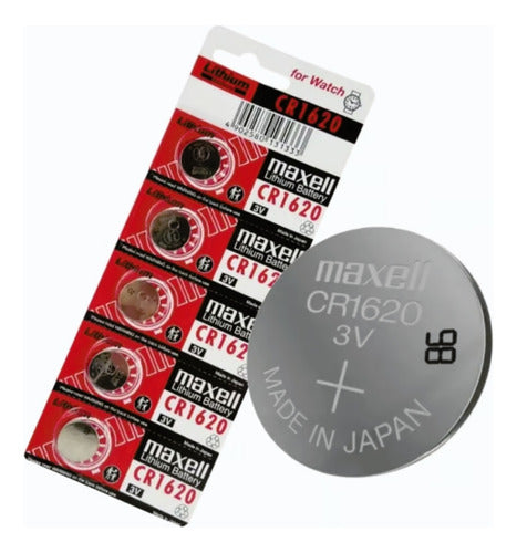 Blíster Pilas Botón Maxell Cr1620 5 Unidades 3v - Mi tienda 