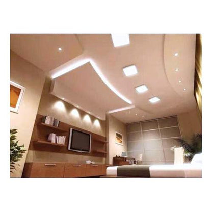 Panel Led Sobrepuesto Plafon Cuadrado 6w Calido Neutro Frio - Deus Group