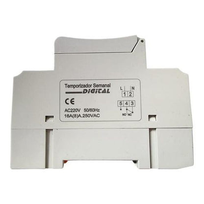 Timer Temporizador Semanal Digital Lcd Programable Riel Din - Deus Group