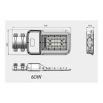 Luminaria Publica Alumbrado Ip65 Slim Led 60w Luz Fria Sec - Deus Group