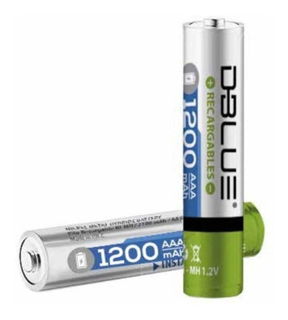 Pila Recargable Aaa Bateria Dblue 1200mah 1.2v 1 Unidad - Mi tienda 