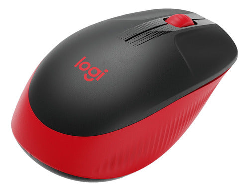 Mouse Inalambrico Logitech M190 Rojo Full Size