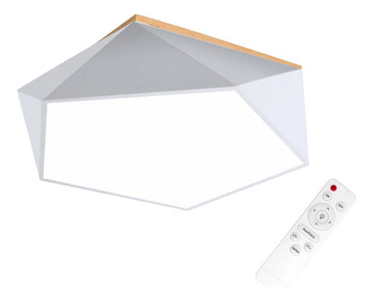 Lámpara Led 72w 40cm Sobrepuesta Moderna Pentágono + Control - Deus Group 