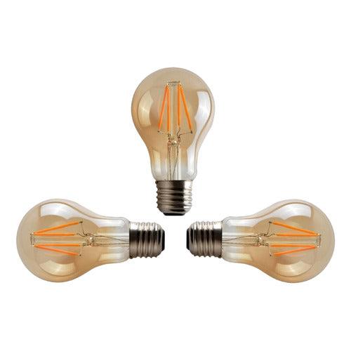 Pack 3 Ampolleta E27 Led A60 4w 2700k Konnergie Deus - Deus Group