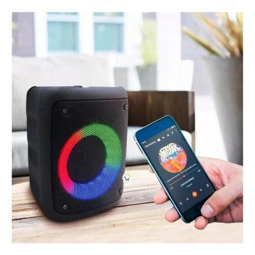 Parlante Monster Tws Speaker 4  Rgb 5.0 Karaoke Portable