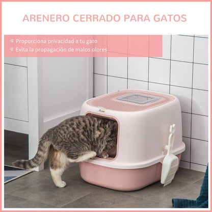 Baño Arenero Cerrado Sanitario Higiene Para Gatos - Deus Group 