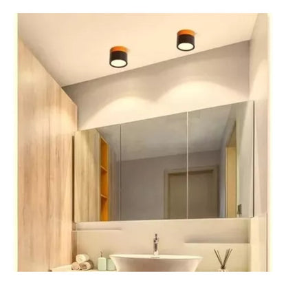 Panel Sobrepuesto Borde Madera Decorativo Led 6w Luz Cálida - Deus Group 