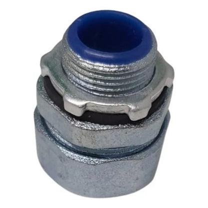 Pack 10 Conector Metálico Recto Para Flexible Metálico 20mm - Deus Group