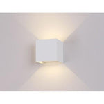 Aplique Led Cuadrado Doble Dirigible Luz Cálida 6w Color Blanco - Deus Group