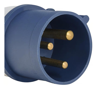 Echufe Industrial Macho Volante Ip44 32a 220v 2p+t - Mi tienda 