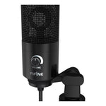 Micrófono Gamer Fifine K669B USB con Control de Volumen Audio Claro para Twitch, Discord y PS5