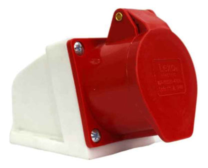 Enchufe Industrial Hembra Sobrepuesta Ip44 16a 380v 3p/n/t - Deus Group 