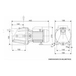 Bomba De Agua Jet Centrifuga 1 X1 1,3 Hp 220v 50hz - Deus Group 