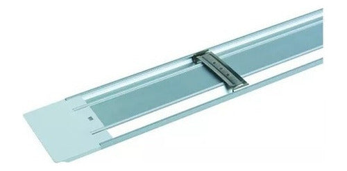 Pack 3 Tubo Led Empavonado Regleta Con Base Eco 36w 120cms
