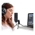 Micrófono Gamer Fifine K669B USB con Control de Volumen Audio Claro para Twitch, Discord y PS5