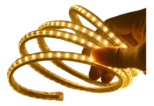 Cinta LED 220V 50 Metros con 1 Conector Flexible